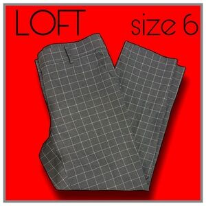 grey LOFT dress slacks professional PANTS size 6